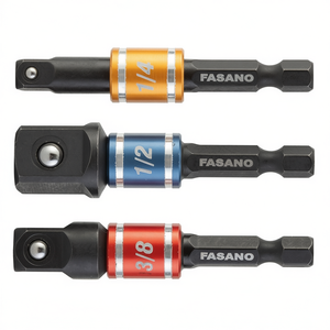 Fasano Hex Bit Adapter 1/4 1/2 3/8 Inch Drive <b>Socket</b> Wrench <b>Extension</b> Auto Repair Tool - Product Image 2