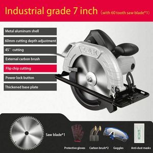 <span class=keywords><strong>Scie</strong></span> <span class=keywords><strong>circulaire</strong></span> électrique industrielle de 7/9/10/12 pouces, haute puissance, 2800W, pour le bois, le métal, la céramique, les carreaux - Product Image 2