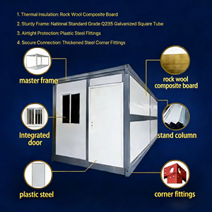 Conteneur d'expédition pliable portable pour dortoirs de chantier et logements de travailleurs - Product Image 2