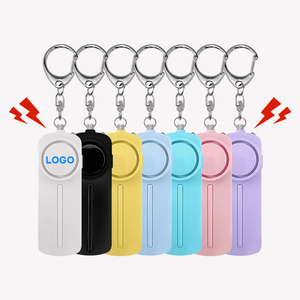 LLavero de alarma Personal de 130db para mujer, llaveros de seguridad de Panic, alarmas de defensa Personal, productos de autodefensa negros - Product Image 1