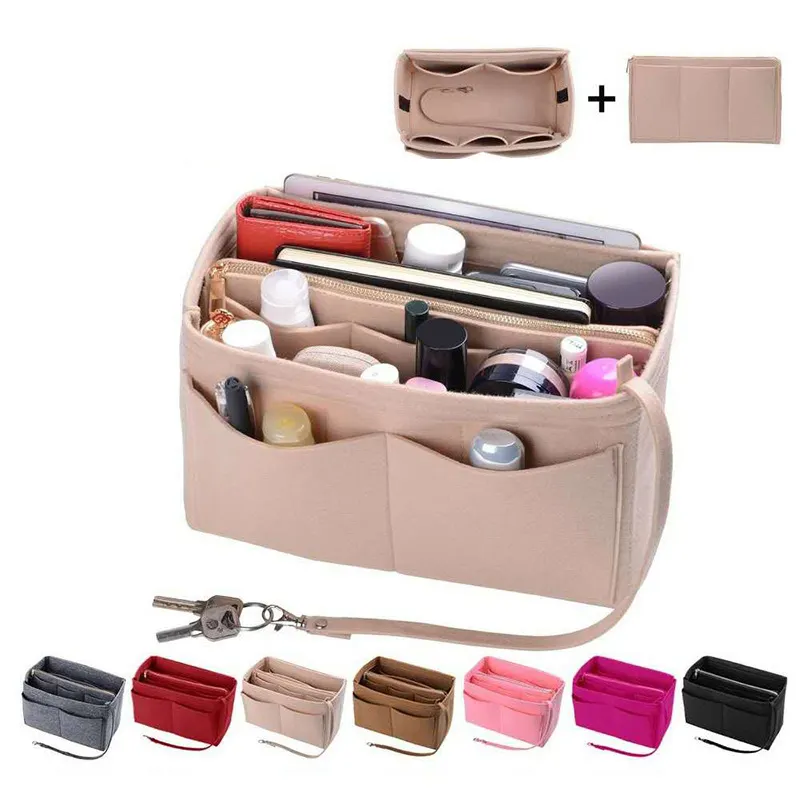 Filz Organizer Insert für Handtaschen Filz Bag Organizer für Tote und Purse Tote Bag Organizer Insert