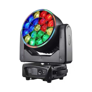 Luz de cabeza móvil LED Bee Eyes de 19x15W con zoom y efecto wash, 19*15W K10 RGBW 4 en 1, para fiestas y DJ con anillo Hola - Product Image 1