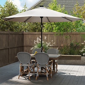Factory Hot Sale Waterproof Aluminum Large Modern Outdoor Furniture Luxury Manual <strong>Patio</strong> <strong>Umbrella</strong> Parasol Steel <strong>Base</strong> for Hotel - Product Image 4