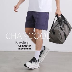 Pantaloncini Casual Estivi da Uomo JLM a Cinque Punti con Elastico in Vita, Fantasia Tinta Unita, Modello a Vita Media - Product Image 5