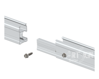 Structure de montage de panneaux solaires en aluminium anodisé AL6005-T5 pour système de montage de panneaux solaires sur toit en tuiles