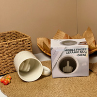 Tasses en céramique de grès personnalisables et créatives – Anti-fuite, sans BPA, design classique et minimaliste pour cadeaux d'affaires et thé