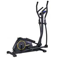 BESTGYM BGE112 Elliptique Magnétique 3 Poulies, Forte Intensité, Durabilité, Roues Arrière en Acier, Unisexe, Usage Domestique, Écran LCD