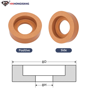 عجلة تلميع زجاج مطاطية على شكل كوب مخصصة من المصنع 10S40/10S60/10S80/10S120 130 مم/150 مم لإزالة الحواف الخشنة وتلميع الزجاج - Product Image 3