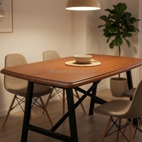 Banc de table en bois massif de style français moderne pour restaurant, hôtel, usage commercial, mobilier scolaire