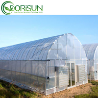 Structure agricole commerciale extérieure de cadre de polycarbonate de kit de serre chaude
