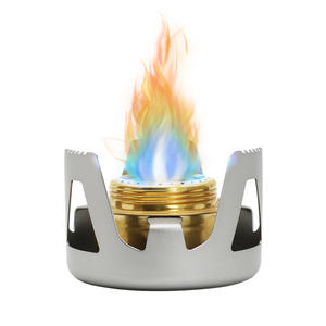 アルミニウム合金ポータブルミニアルコールストーブバーナーアウトドアキャンプクッキングストーブアウトドアキャンプハイキングバックパッキングバーナー - Product Image 2