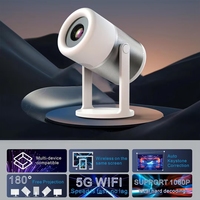 Projecteur électronique 1080P avec mise au point automatique, WiFi, LCD, Home Cinéma, Mini Portable, Smart Android 14.0, LED, Vidéo 4K, 5G, 5000 Lumens Intégrés