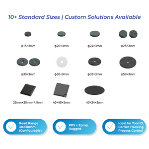 FineJoin HT712 1K-64K 비트 비접촉식 <span class=keywords><strong>RFID</strong></span> 데이터 캐리어 태그 <span class=keywords><strong>13.56MHz</strong></span> 방수 IP68 물류 용 멀티 태그 읽기 기능 - Product Image 2