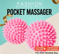 Rouleau de massage à picots en PVC, lot mixte, faible MOQ, pour Pilates et Yoga, relaxation musculaire des fascias - 6 cm pour Hommes/Femmes/Enfants