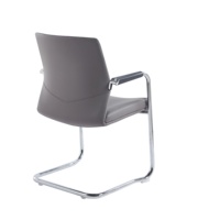 Usine Vente Directe Visiteur Salle De Réunion Chaise En Cuir PU Conférence Chaise De Bureau avec Pieds En Métal