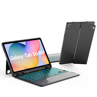 Casing Keyboard Nirkabel Multi Sudut yang Dapat Dilepas untuk Samsung Galaxy Tab S6 Lite 10.4" Pelindung Keyboard Bisnis