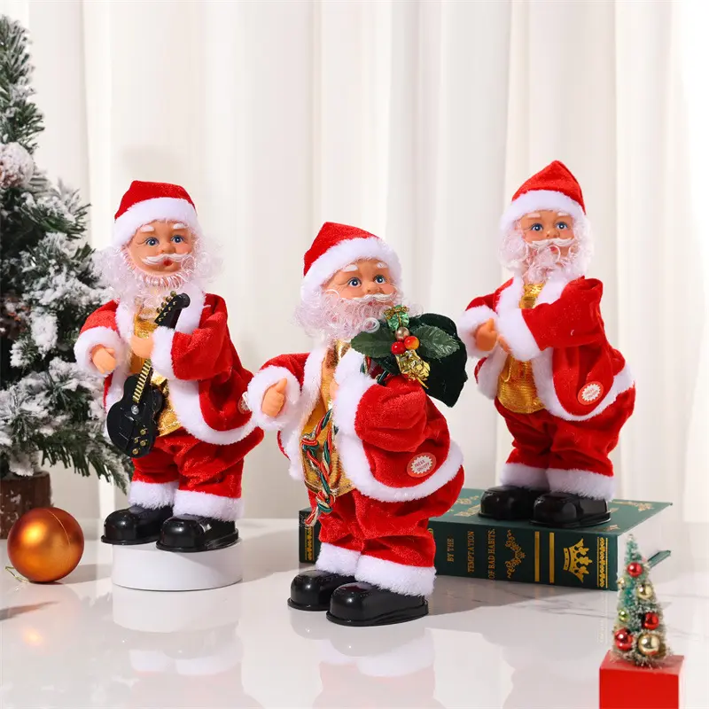 Рождественские рождественские украшения, электрические восхождение по лестнице, Санта-Клаус, альпинистские бусы, рождественские украшения, Детские Подарочные игрушки, оптовая продажа