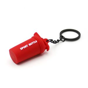 Wholesale PVC Rocking Cup <b>Keychain</b> <b>Custom</b> Logo Double Sided Pendant Soft Rubber <b>Keychain</b> for Bags Gifts Bulk OEM Orders - Product Image 4