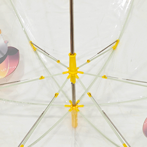 <span class=keywords><strong>Parapluie</strong></span> <span class=keywords><strong>transparent</strong></span> semi-automatique pour enfants, style dessin animé, coins arrondis, sûr pour l'école primaire - Product Image 3