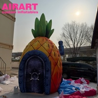 Tente gonflable ananas pour événements marketing et décoration