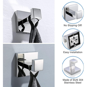 Ensemble moderne de 5 accessoires de salle de bain, comprenant un ensemble d'accessoires de <span class=keywords><strong>toilette</strong></span>, un ensemble de porte-peignoirs et un ensemble de barres porte-serviettes, <span class=keywords><strong>pour</strong></span> hôtel - Product Image 4