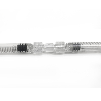 Connecteur de seringue Luer Lock à double hélice, raccord de transfert Luer femelle transparent, en PP de qualité médicale sans BPA pour