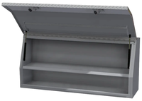 Boîte à outils utilitaire en aluminium à montage latéral, robuste, étanche, pour extérieur, avec portes à double charnière en diamant TP