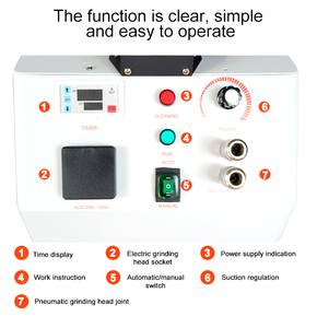 FUNISI F7 - Colector de Polvo para Reparación de Automóviles, <span class=keywords><strong>Lijadora</strong></span> Doble en Seco, Equipo de Detallado con Gran Succión al Vacío - Product Image 5