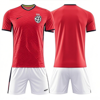 Maillot de football personnalisé en gros pour hommes et femmes, kit uniforme d'équipe en polyester par sublimation