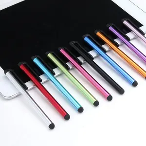 Pen Layar Sentuh Kapasitif Logam, untuk iPhone Samsung Xiaomi Tablet PC Universal, Pena Layar Stylus untuk iPad Air Mini