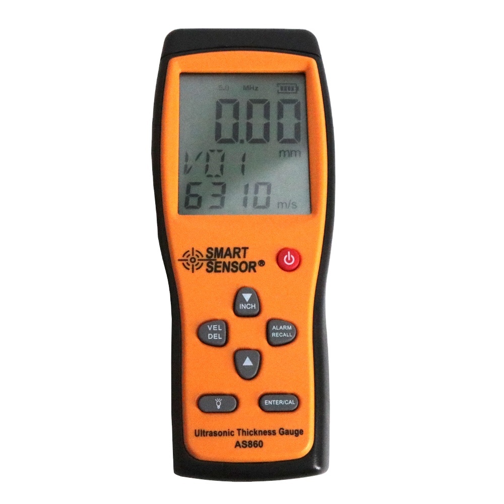 AS860 Smart Sensor Ultrasonic Thickness Gauge Non-Destructive Testing Digital Thickness Meter