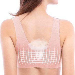 Sujetador de lencería sexy con copas abiertas, cuello halter, talla grande, de encaje, push-up, sin aros, sin costuras, transpirable, con efecto moldeador 5D - Product Image 6