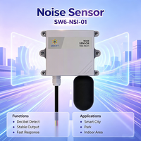 Capteur de bruit de qualité industrielle SW6NSI01, niveau 30-130 dB, RS485 Modbus RTU, étanche IP65, surveillance du bruit urbain, routier et en atelier