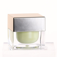 Emballage cosmétique de haute qualité, pot en plastique acrylique carré noir de 30 g, 50 g, 100 g pour crème pour les yeux, pot pour gel UV