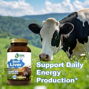 Top Selling Beef <b>Liver</b> Capsules with Iron and Copper Vitamin A Strength Endurance and Eye Vision Health B Vitamins Capsules - Product Image 6