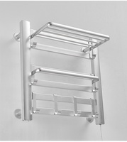 Electrotérmica radiador de la toalla de secado con estante de baño pared radiador toallero eléctrico swing toallero