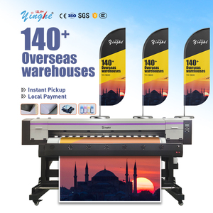 YH 1900C Industrial Digital Inkjet Large Format <b>Printer</b> I1600 Eco Solvent <b>Printer</b> Banners Tarpaulin Vinyls Printing Machine - Product Image 1
