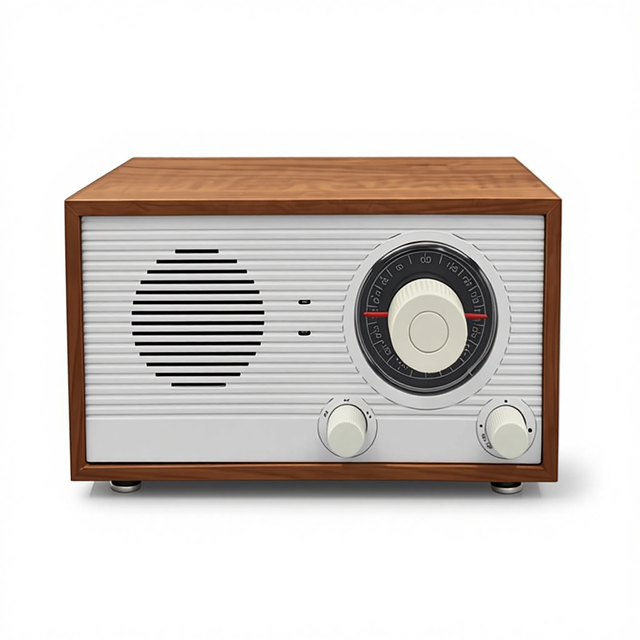 Model FSD-825/827 Vintage AM/FM Radio with for and USB Plastic/Accept Sample
