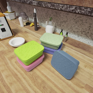 Stainless Steel <strong>Lunchbox</strong> Silicone Top Stainless Steel Lunch Box Silicon <strong>Cover</strong> Transparent Silicone Lid Stainless Steel Lunch Box - Product Image 1
