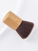 Mauri Offre Spéciale grande poudre manche en bambou petit pinceau de maquillage poudre fond de teint pinceau Kabuki