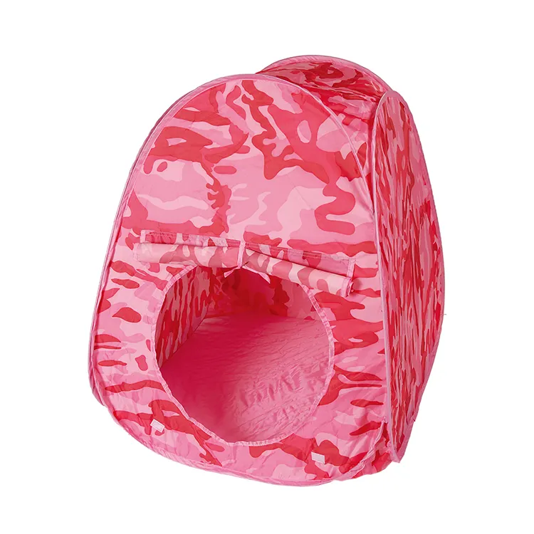 Kids Pink Camo Bed Tent Playhouse Camouflage Camping Hunting Pop up Tent