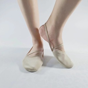 2025 GS00011 zapatos de baile <span class=keywords><strong>Gimnasia</strong></span> Rítmica zapatos de media suela de franela de fondo suave cubiertas de dedos de color carne zapatos de baile para el antepié - Product Image 2