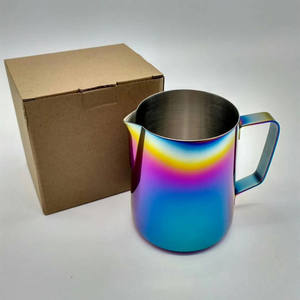 เหยือกทำ<span class=keywords><strong>กา</strong></span>แฟทำจากลาเต้บาริสต้าทำจากสเตนเลสสตีล350มล. เหยือกทำฟองนมลาเต้อาร์ต - Product Image 6