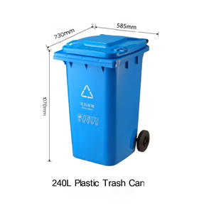 Venta Directa de Fábrica: Contenedor de <span class=keywords><strong>Basura</strong></span> con Ruedas y Tapa de Plástico de 240L, Ecológico, para Uso Interior/Exterior, Tamaño Completo, Amplio Stock Disponible - Product Image 2