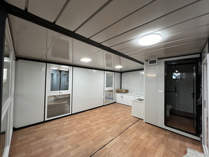 <span class=keywords><strong>Villa</strong></span> préfabriquée personnalisée populaire à 3 chambres, prête à être expédiée, maison conteneur extensible de 40 pieds (ou 20 pieds) - Product Image 4