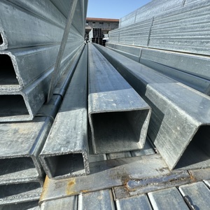 Tuyau en acier galvanisé de 1 pouce 1/2 pouce Sch40, épaisseur d'acier de 1 mm, <span class=keywords><strong>tube</strong></span> rectangulaire galvanisé - Product Image 1