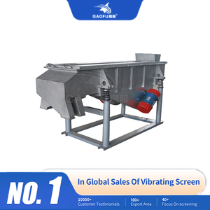 Vaglio Vibrante Lineare per la Separazione di Sabbia e Argilla, Macchina Setacciatrice per Additivi per Calcestruzzo con Nastro Trasportatore - Product Image 1