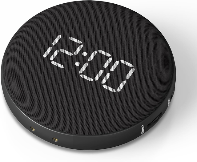Rechargeable Wireless Modern Bed Shaker Pillow Super Loud Snooze Vibrating Alarm Clock LED Display for Heavy Sleepers Hearing