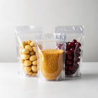 Pochette d'emballage de fruits secs en plastique avec logo personnalisé sac d'emballage alimentaire sec transparent