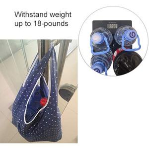 Sac fourre-tout pliable extensible personnalisé, nouveau design 2025, en tissu ripstop, réutilisable, en polyester et nylon, pour le shopping - Product Image 3